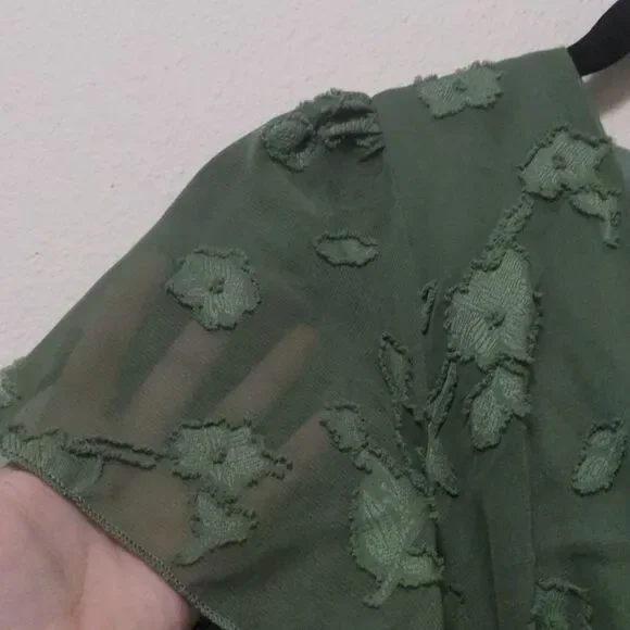 Baltic Born Sage Green Floral Midi Dress - Picture 3 of 6